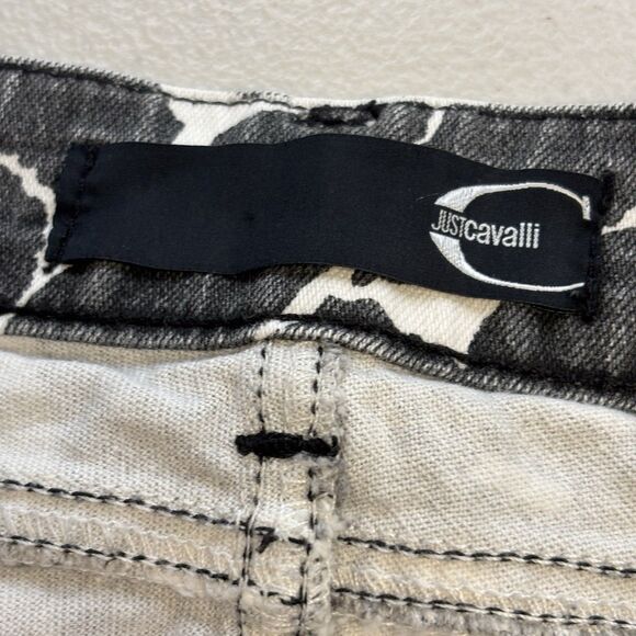 VTG 90s Roberto Cavalli /Ittierre AOP Psychedelic Illusion Stripe Jeans Size 28 - Picture 12 of 16